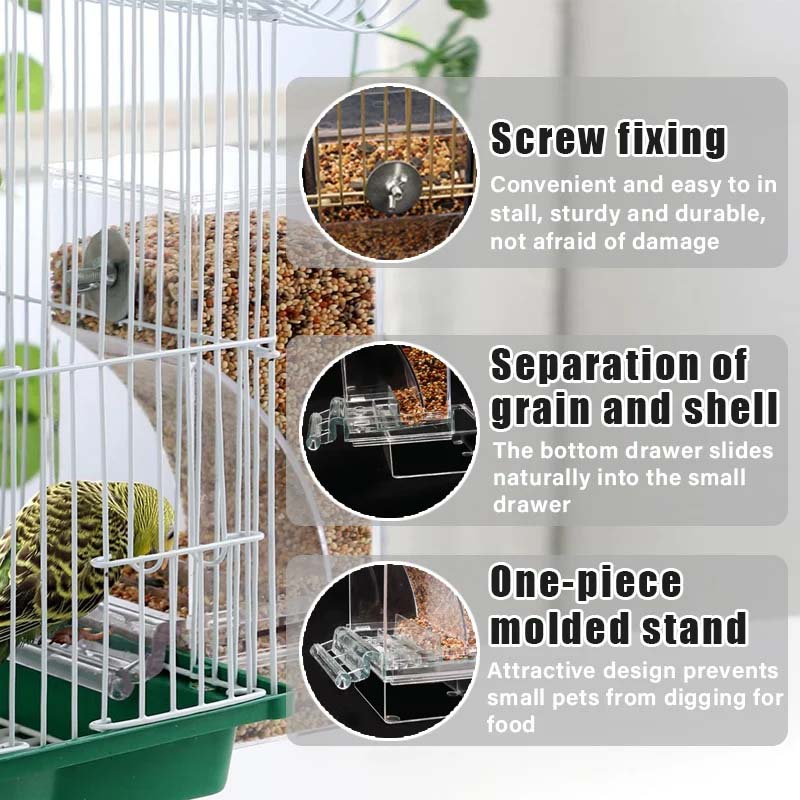 🐦Automatic No-Spill Transparent Bird Feeder