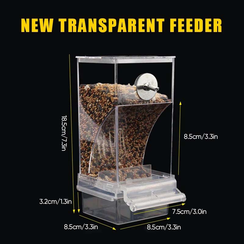 🐦Automatic No-Spill Transparent Bird Feeder