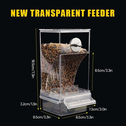 🐦Automatic No-Spill Transparent Bird Feeder